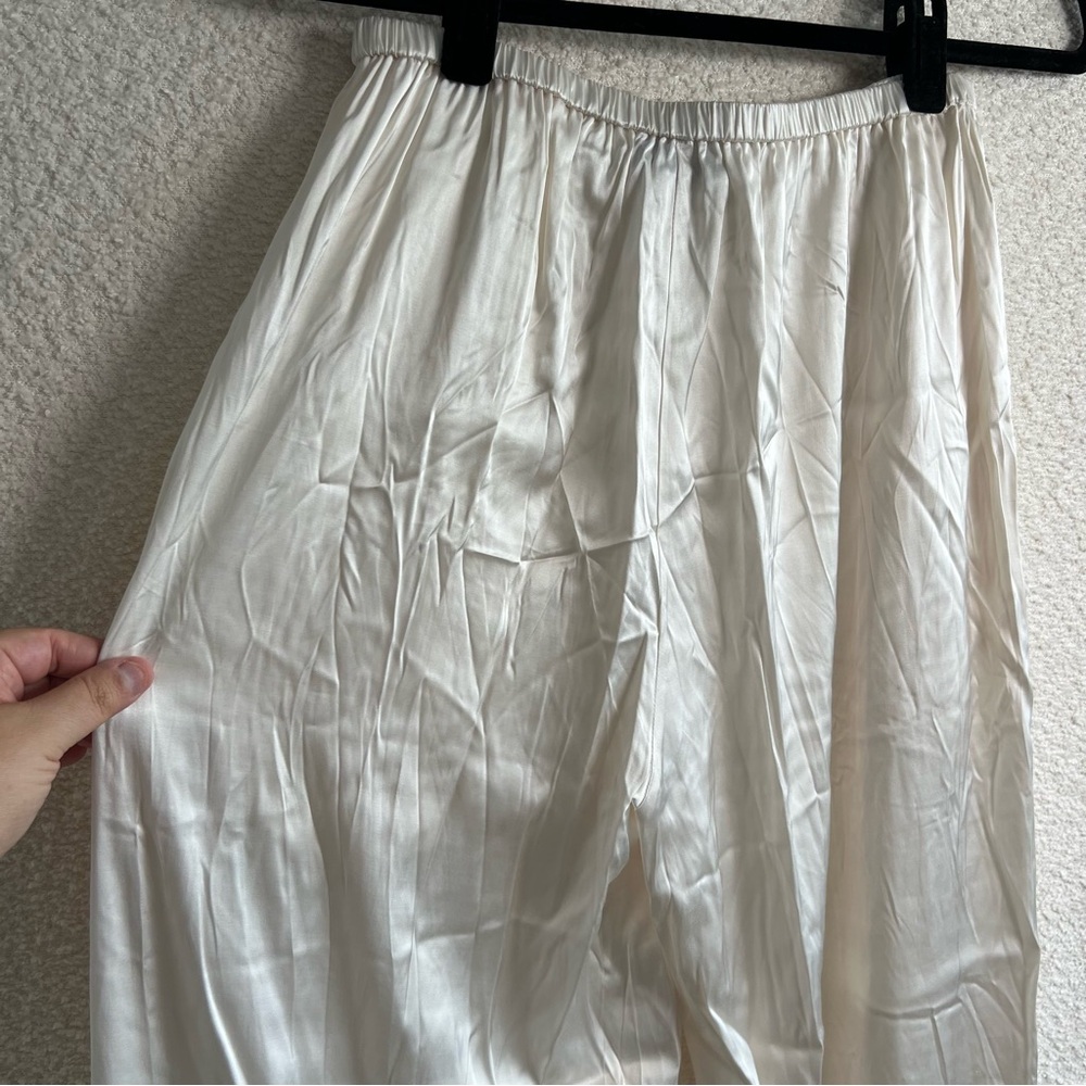 Solid & Striped NWT Women’s Monaco Satin Pant Brule Pants Size Medium - Picture 8 of 11